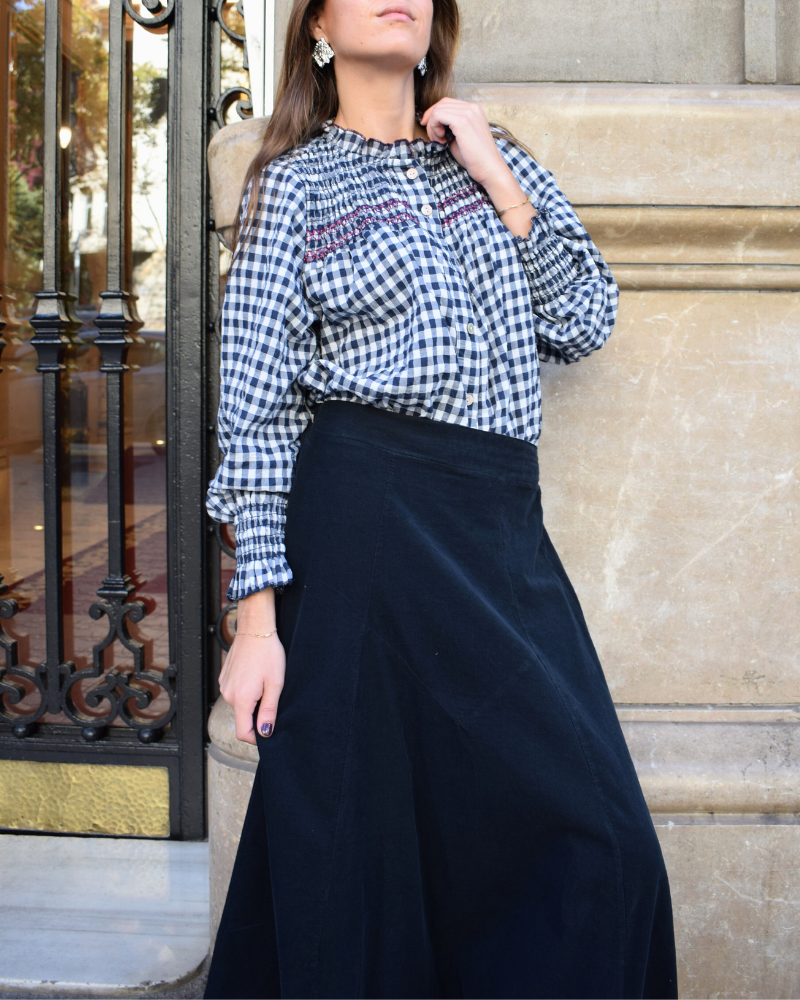 Falda Miami azul marino