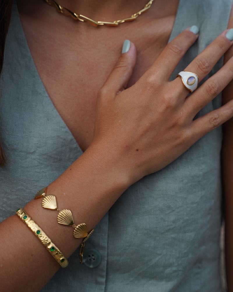 Pulsera conchitas Silver