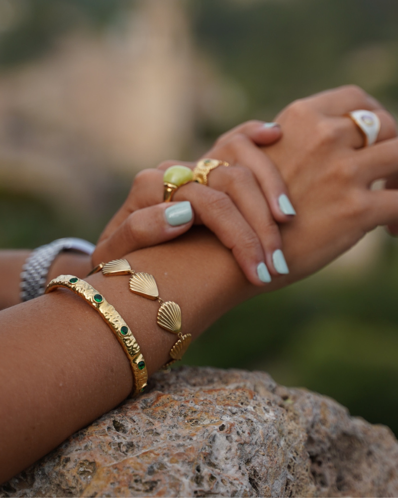 Pulsera conchitas Silver