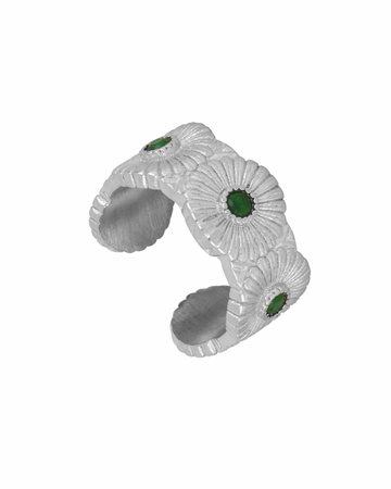 Green Flower Ring