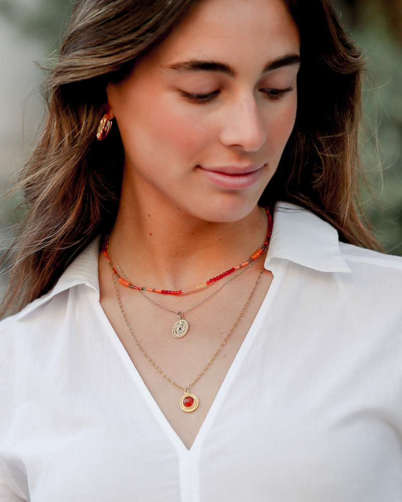 Collar Virgen de Guadalupe Acero