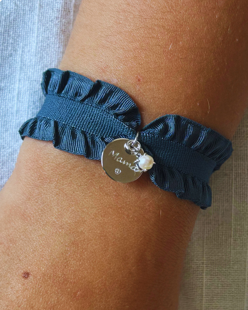 Pulsera rizo Mamá Azul oscuro