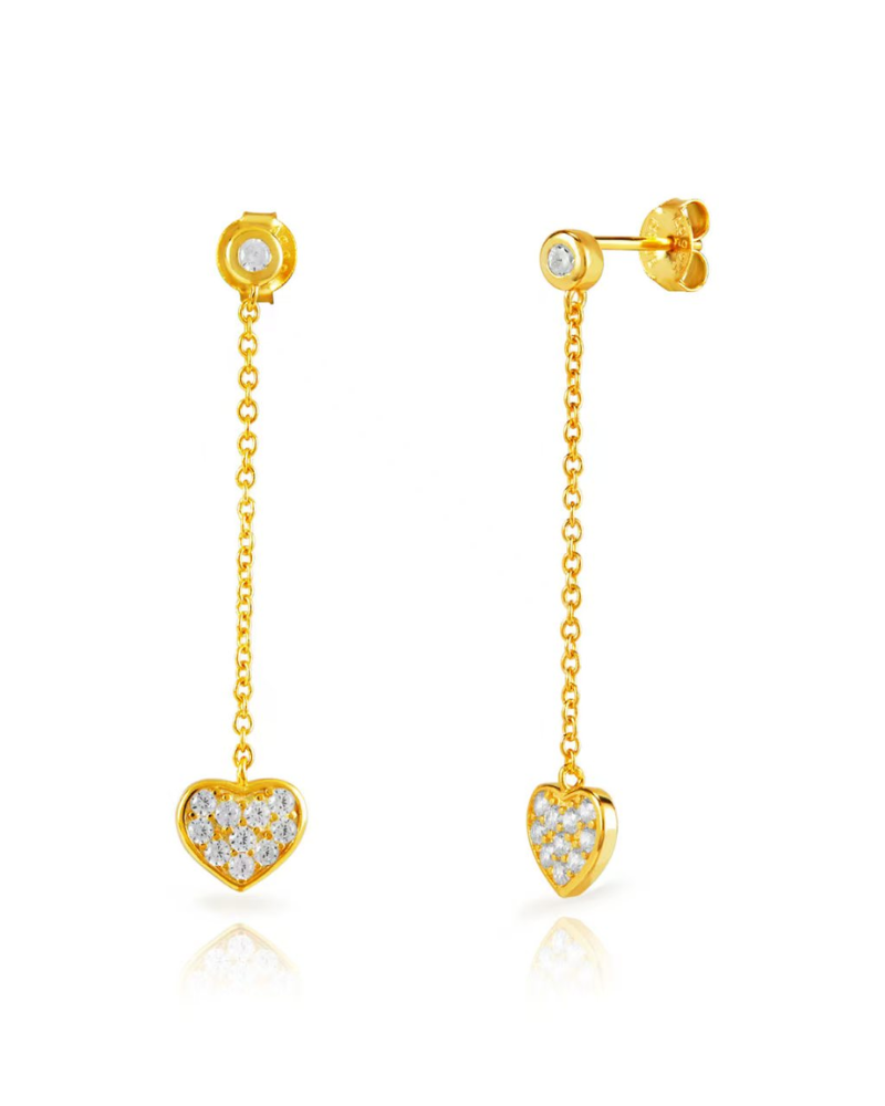 Pendientes long Heart