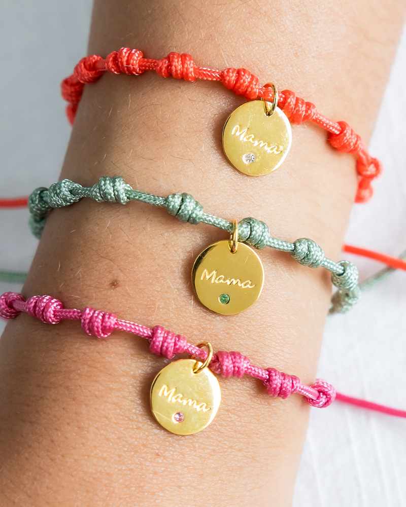 Pulsera recuerdos Mamá circonita