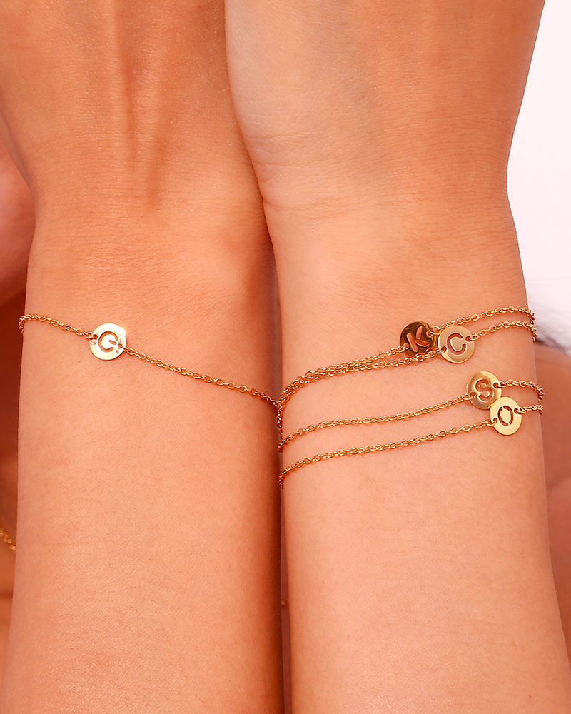 Pulsera inicial acero