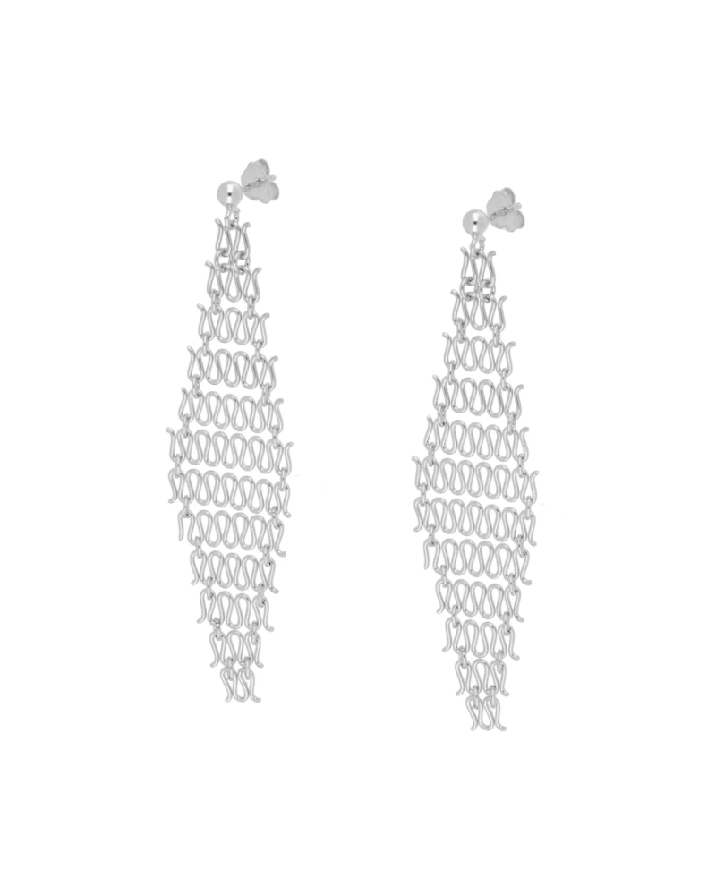 Pendientes Red Silver