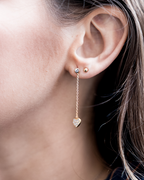 Pendientes long Heart