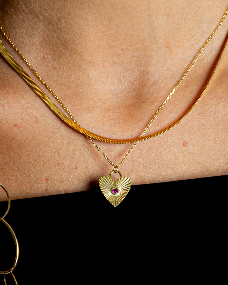 Collar Heart Pink