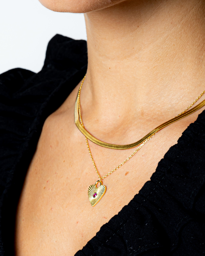 Collar Heart Pink