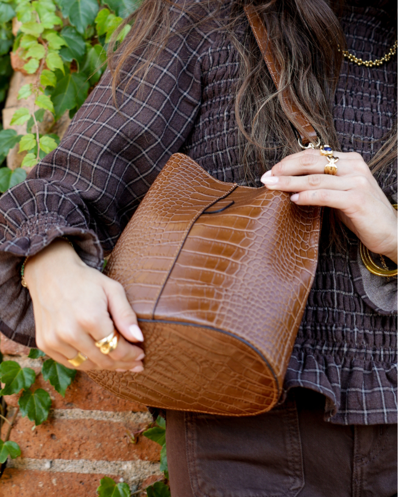 Bolso mini Aurora caramelo