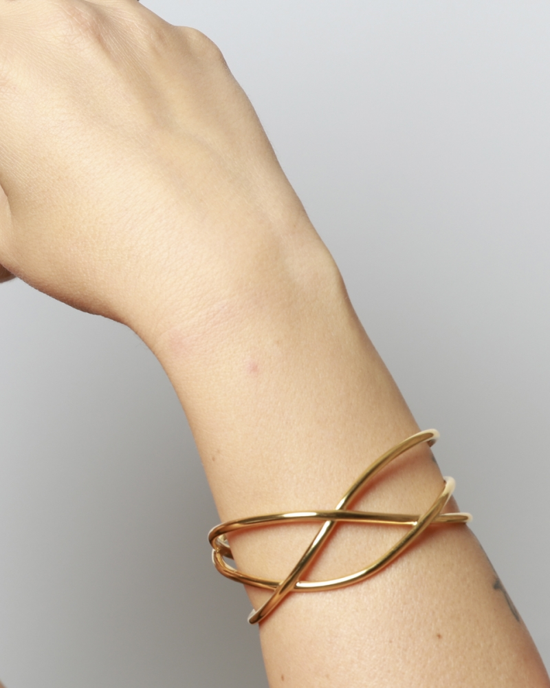 Pulsera ondas acero