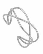 Pulsera ondas acero Silver