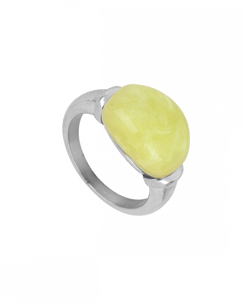 Anillo Big Lime Silver