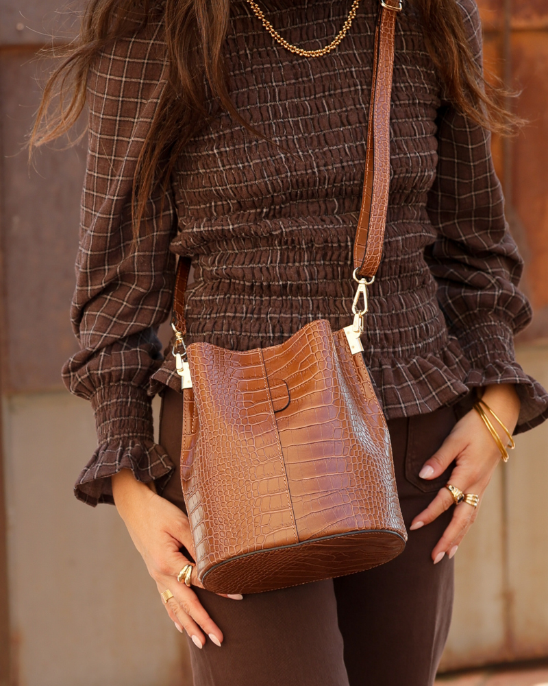 Bolso mini Aurora caramelo