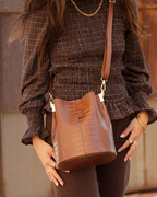 Bolso mini Aurora caramelo