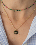 Collar Mother circonita fucsia