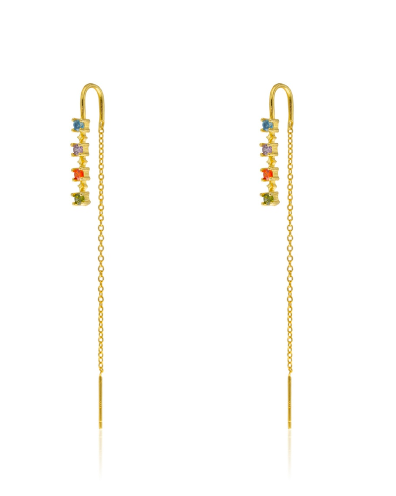 Long Iris earrings