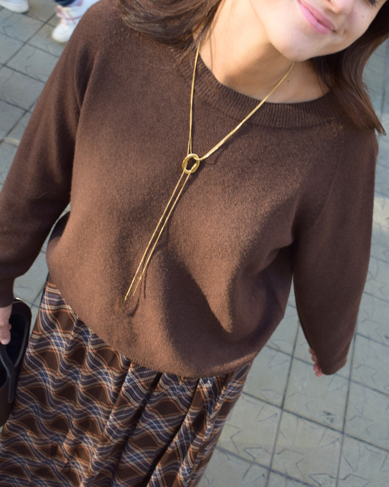 Jersey Leonora marrón chocolate