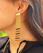 Pendientes Cascada doble mineral