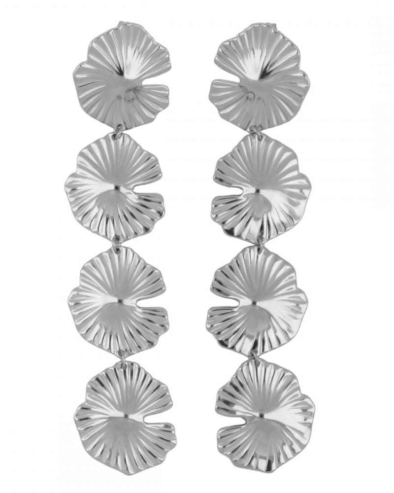 Pendientes Big Leaves Silver