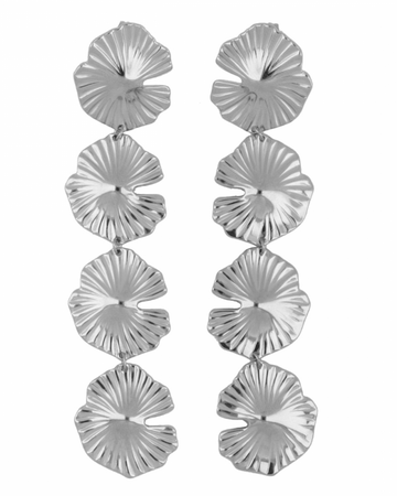 Pendientes Big Leaves Silver