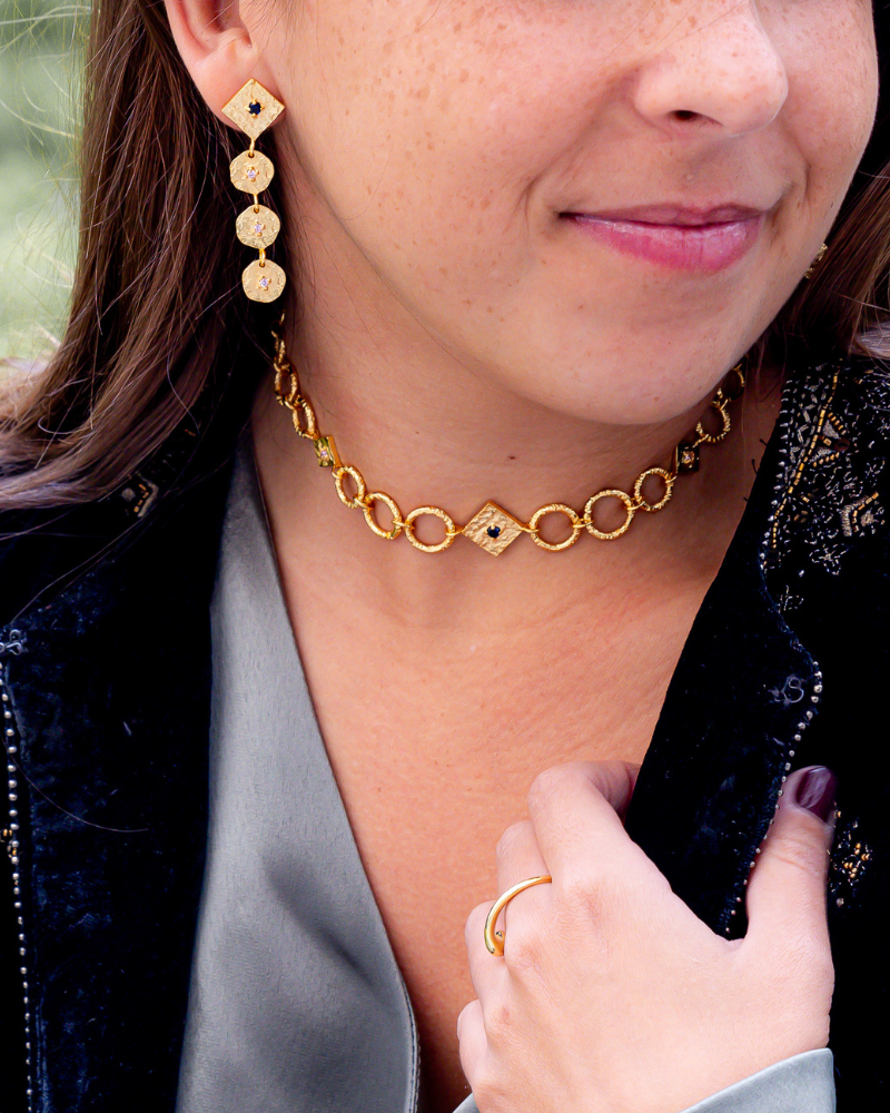 Chocker Blue Valentina