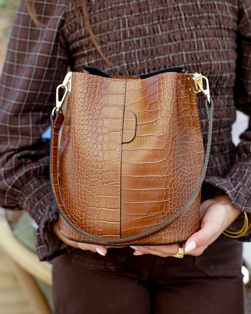 Bolso mini Aurora caramelo