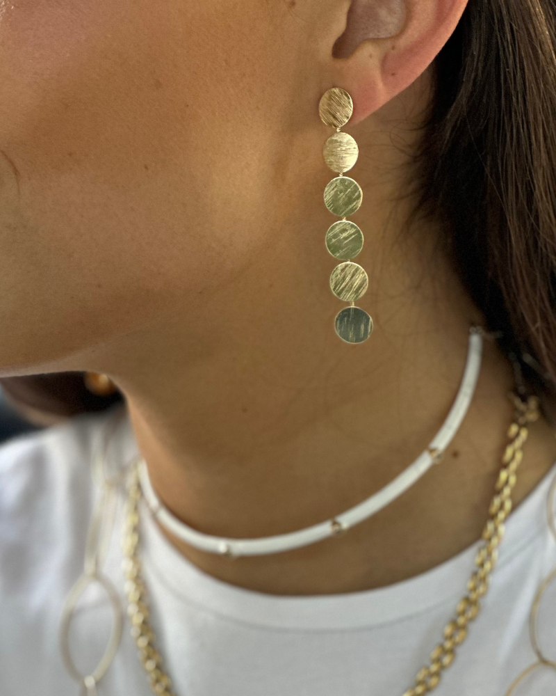 Pendientes 6 círculos