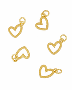 Charm corazón irregular