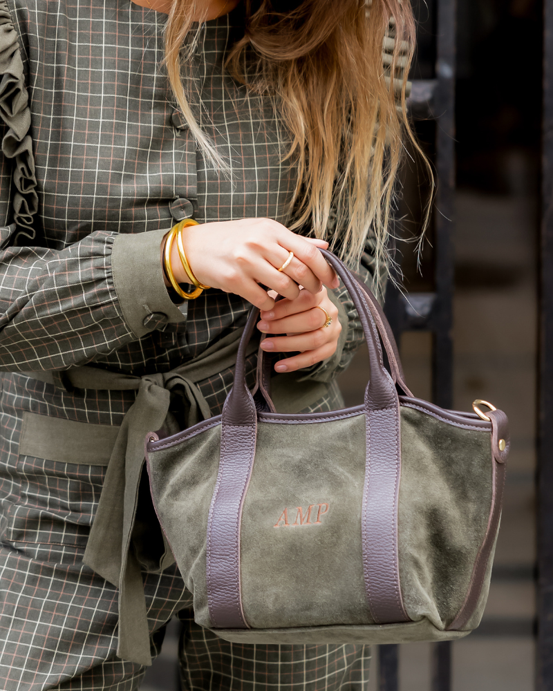 Bolso Mini Gisella Ante Verde caqui