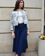 Chaqueta Toile de Jouy Azul