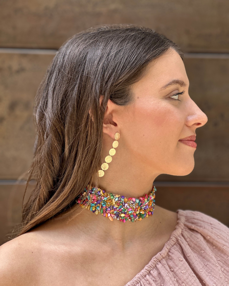Pendientes 6 círculos