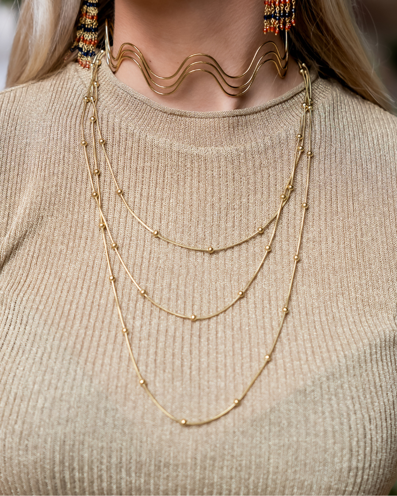 Collar triple Simple