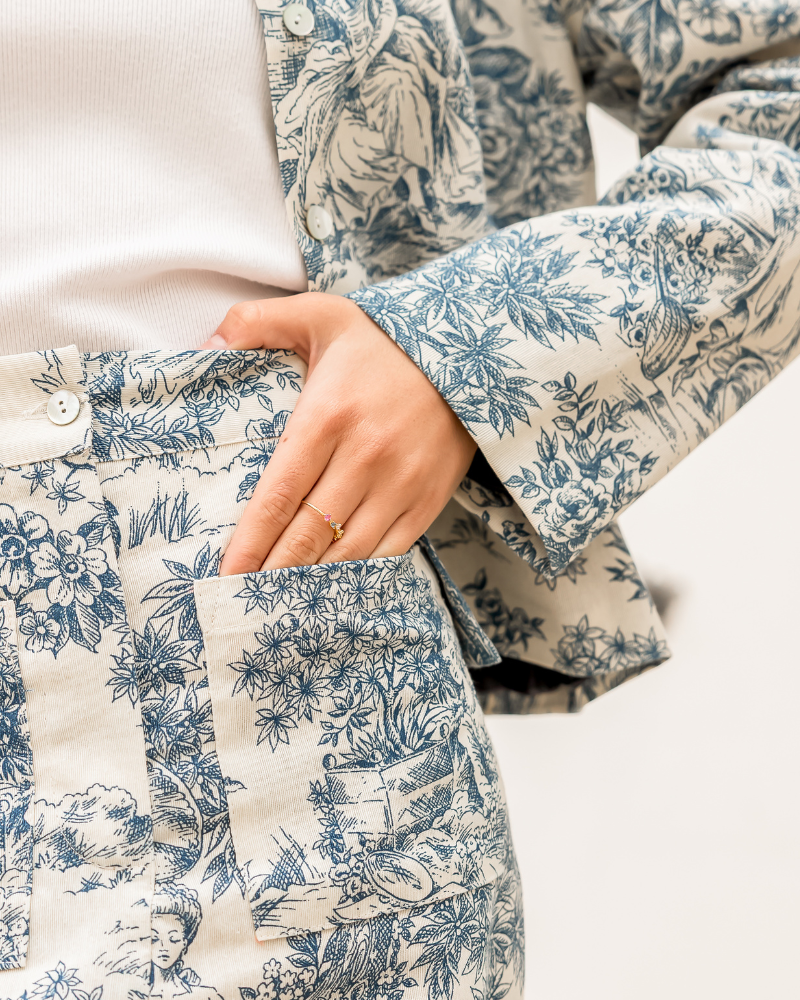 Set Toile de Jouy Azul