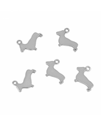 Charm Teckel Silver