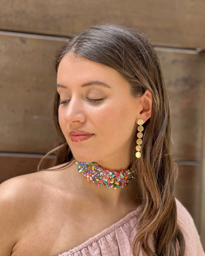 Pendientes 6 círculos
