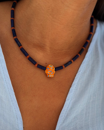 Orange Fish Necklace