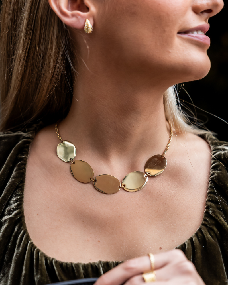 Collar Big Rounds Gold
