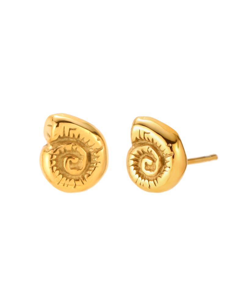 Pendientes mini Shell Acero