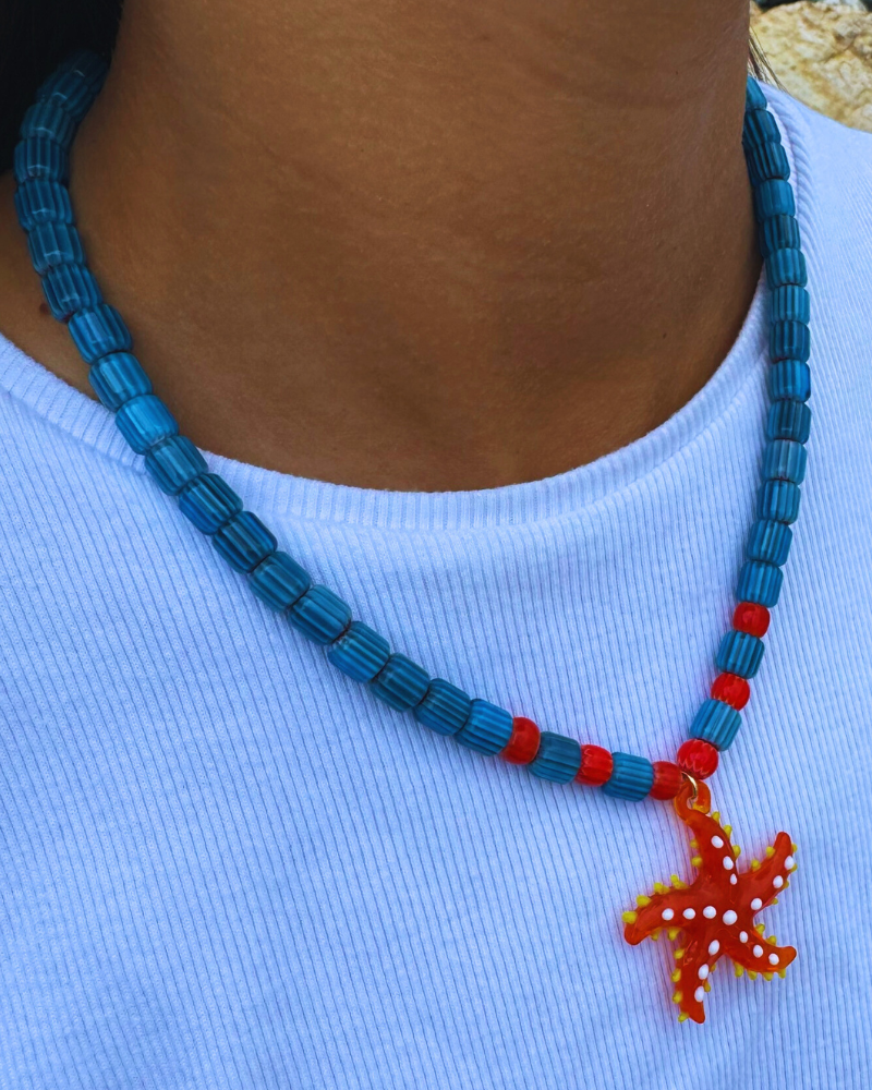 Collar Estrella de Mar Naranja