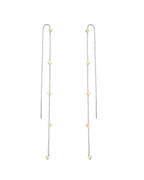 Pendientes Long Perlas Silver
