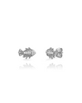 Pendientes mini Fish circonita Silver