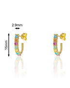 Pendientes gancho iris