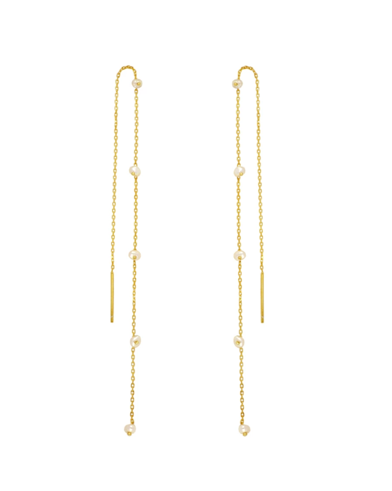 Pendientes Long Perlas