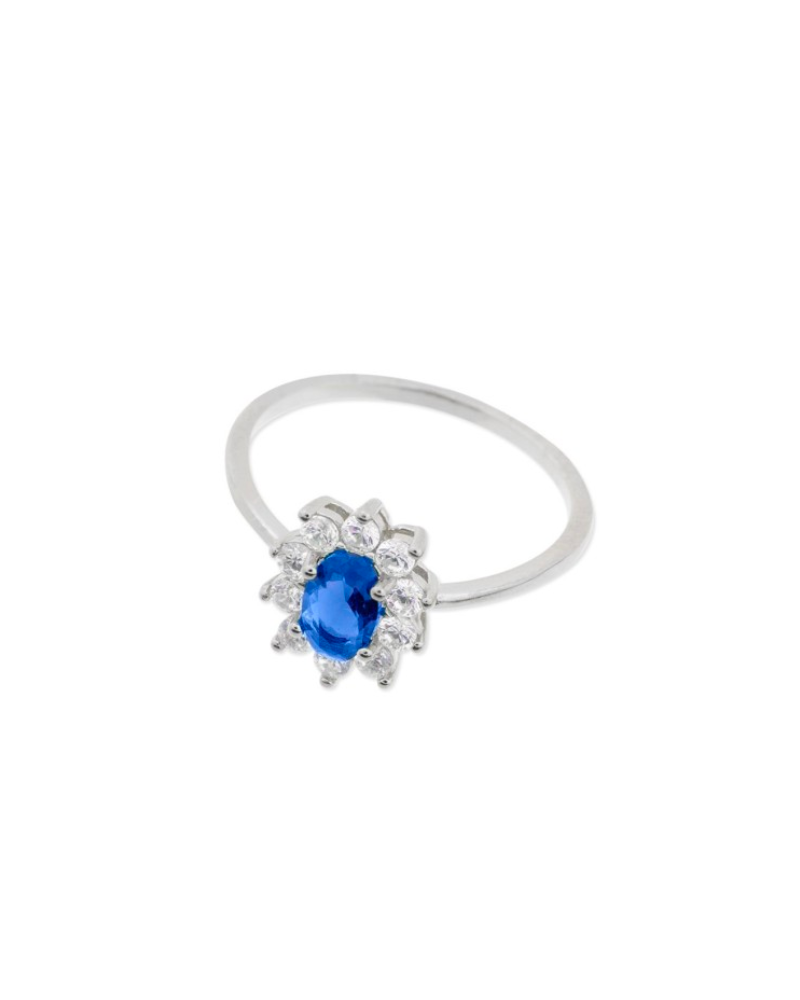 Anillo Rosetón Zafiro