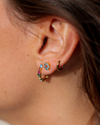 Pendientes gancho iris Silver