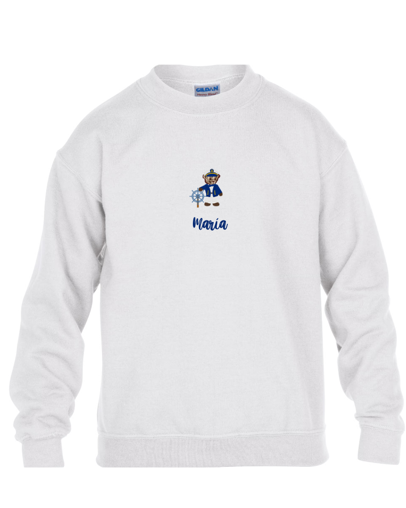 Sudadera personalizada Oso Marinero niño
