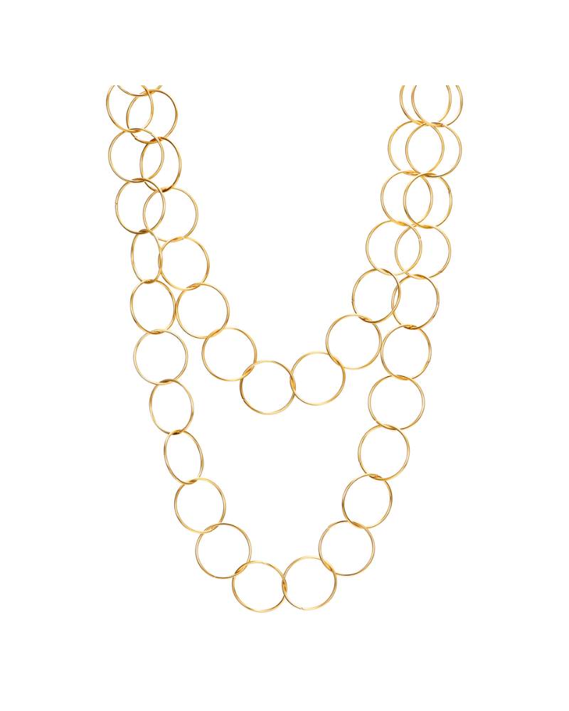 long circle necklace