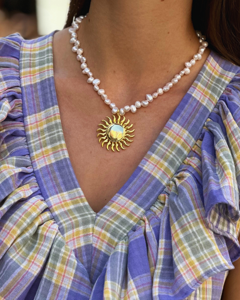  Classic Big Sun Necklace