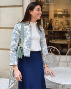 Chaqueta Toile de Jouy Azul